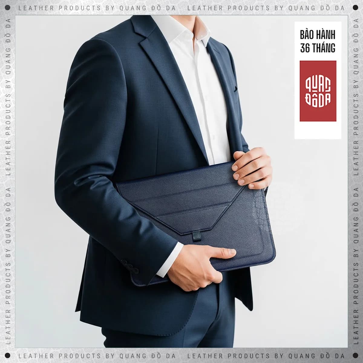 Bao da laptop da thật, da mill