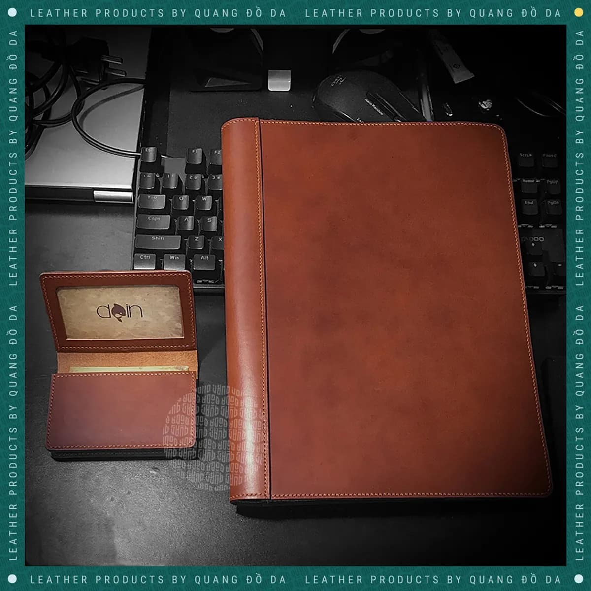 Bao da laptop da vachetta