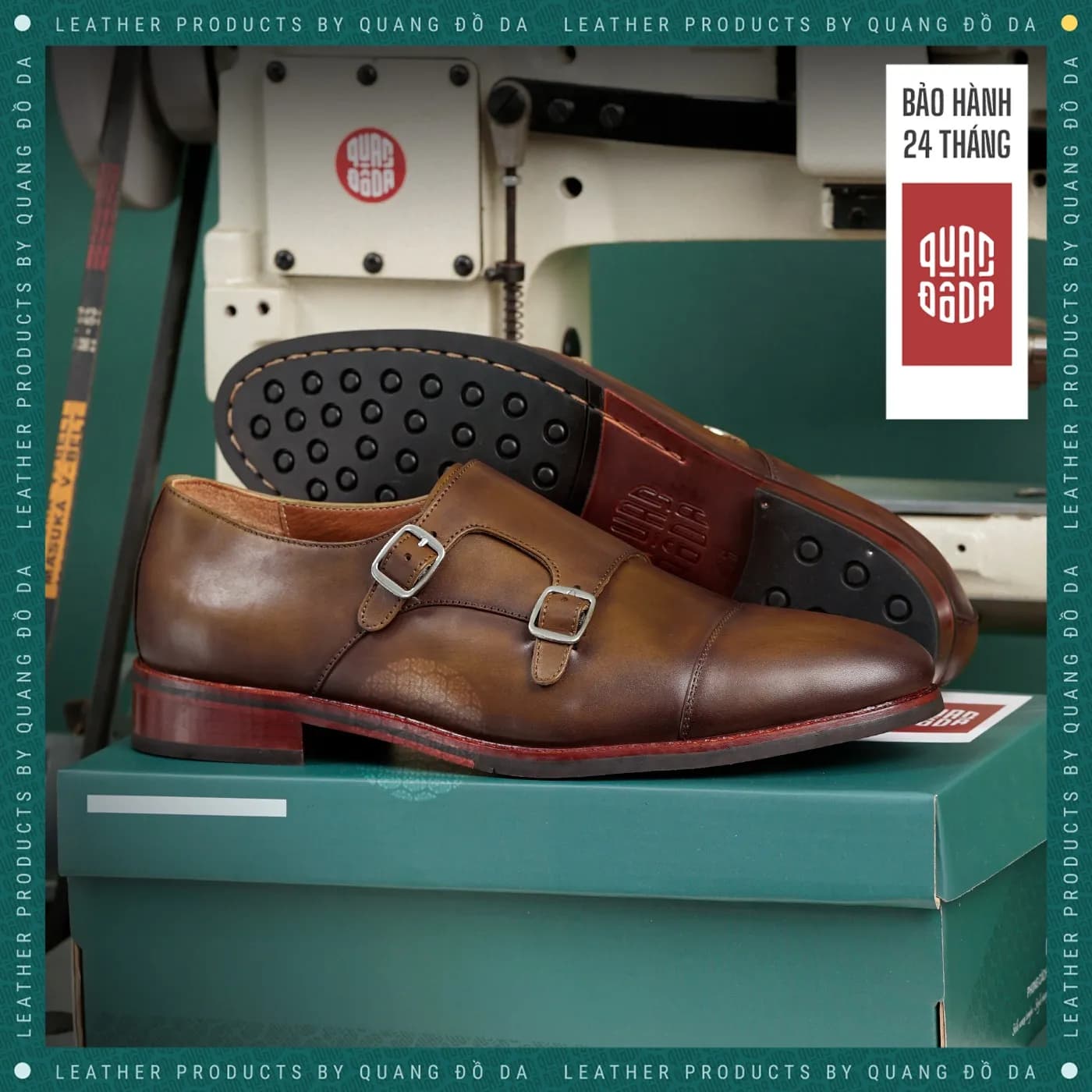 Giày da Double MonkStrap