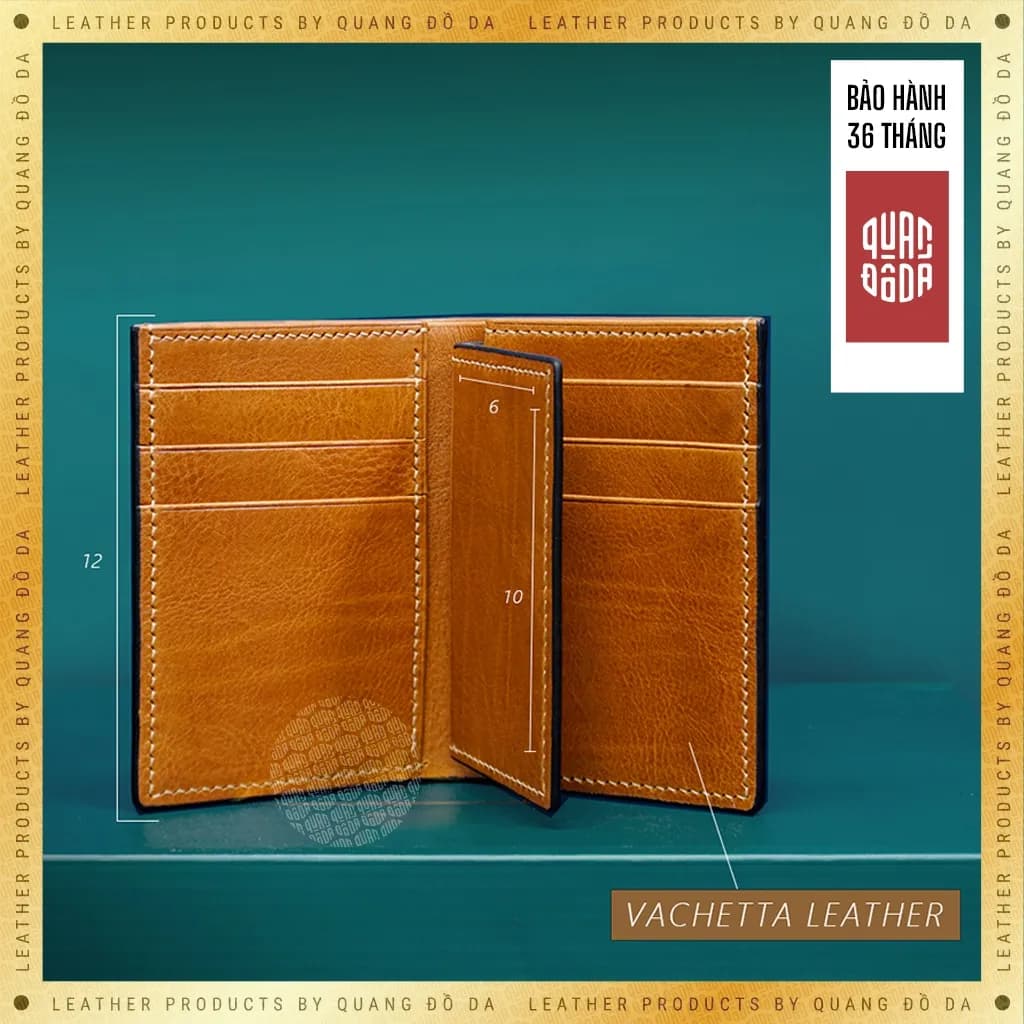 Ví da vachetta đứng