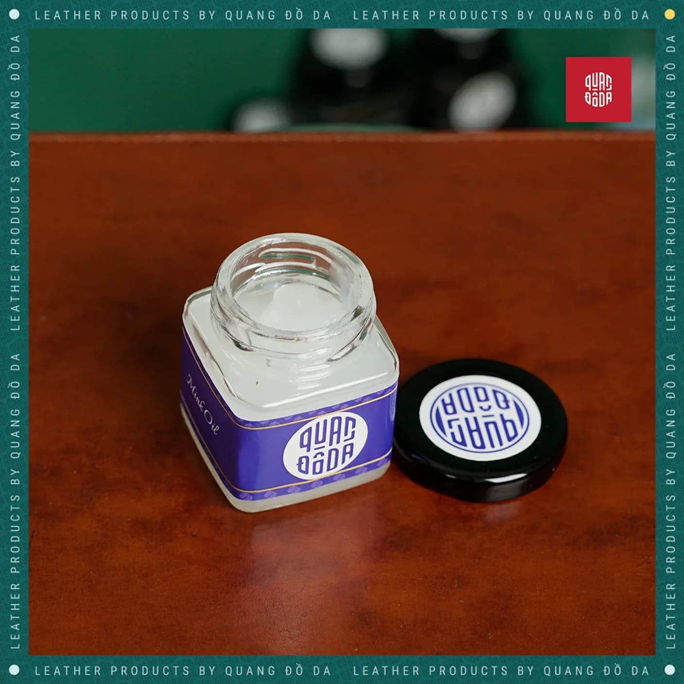 Mỡ chồn Mink Oil bảo dưỡng da thật chống nứt nẻ - Phụ kiện mũ cao bồi — góc nhìn chi tiết