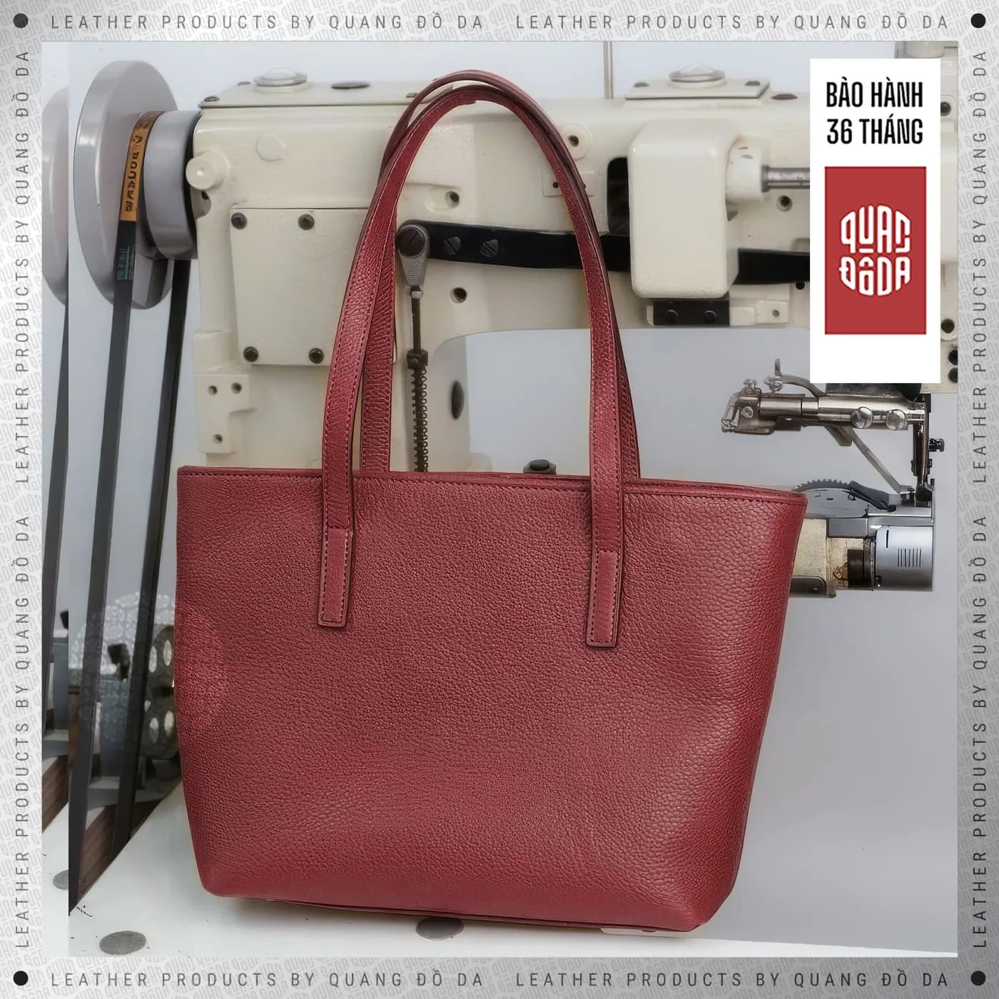 Túi Tote Nữ Da Thật Mận Kiểu Dáng Basic Công Sở